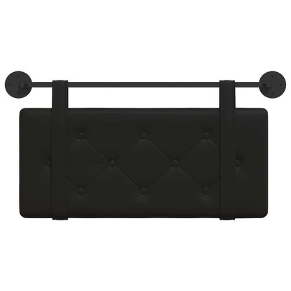Testata appesa Montaggio a parete Nero 80 cm Pelle Sintetica