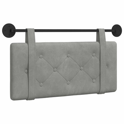 Testata appesa Grigio chiaro 100 x 55 x 5 cm Velluto