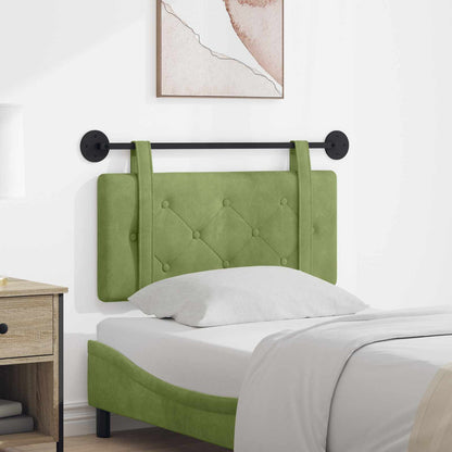 Testata appesa Verde chiaro 100 x 55 x 5 cm Velluto