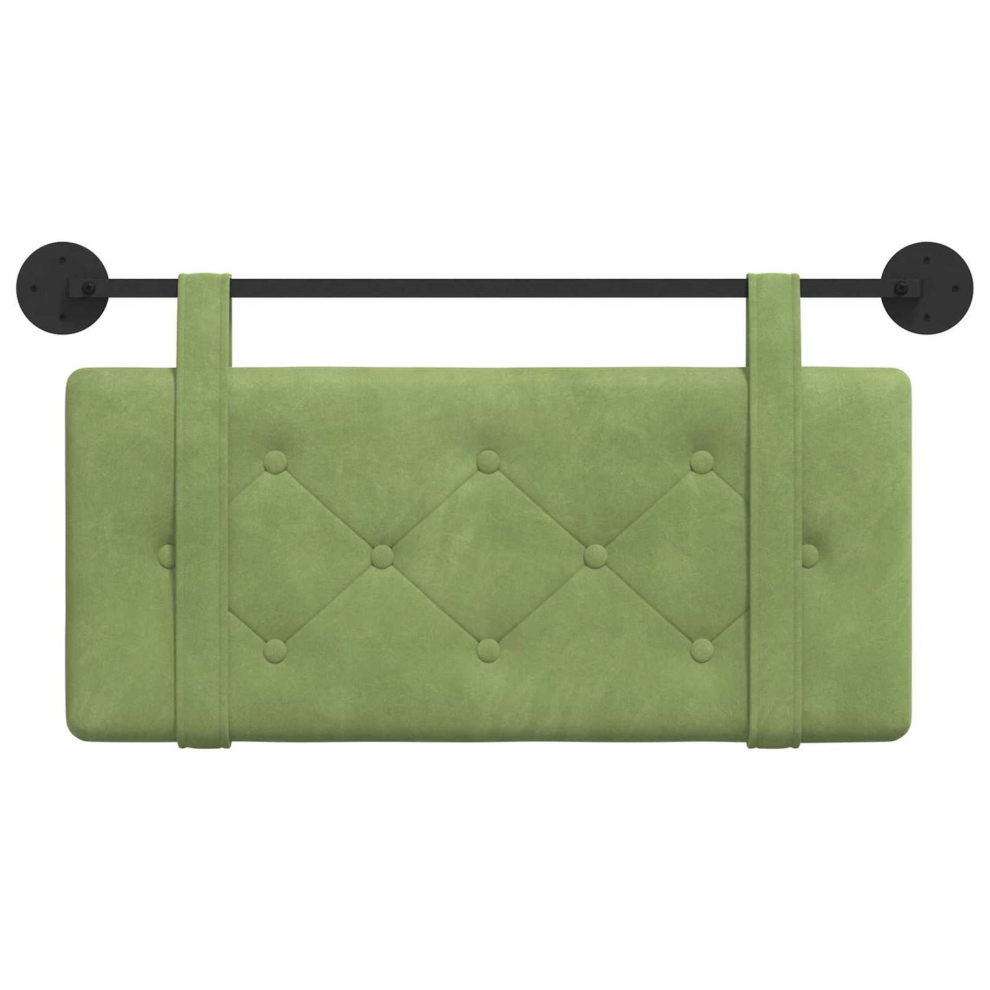 Testata appesa Verde chiaro 100 x 55 x 5 cm Velluto