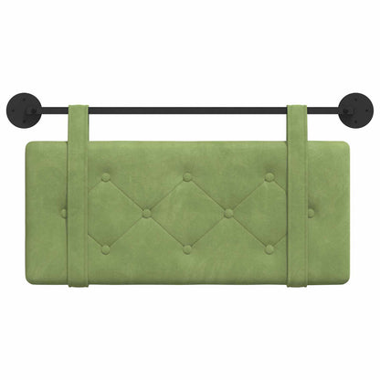 Testata appesa Verde chiaro 100 x 55 x 5 cm Velluto