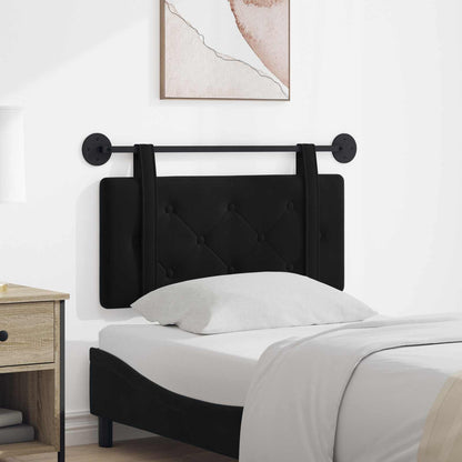 Testata appesa Montaggio a parete Nero 100 x 55 x 5 cm Velluto