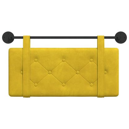 Testata appesa Giallo 100 x 55 x 5 cm Velluto