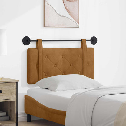 Testata appesa Marrone 100 x 55 x 5 cm Velluto