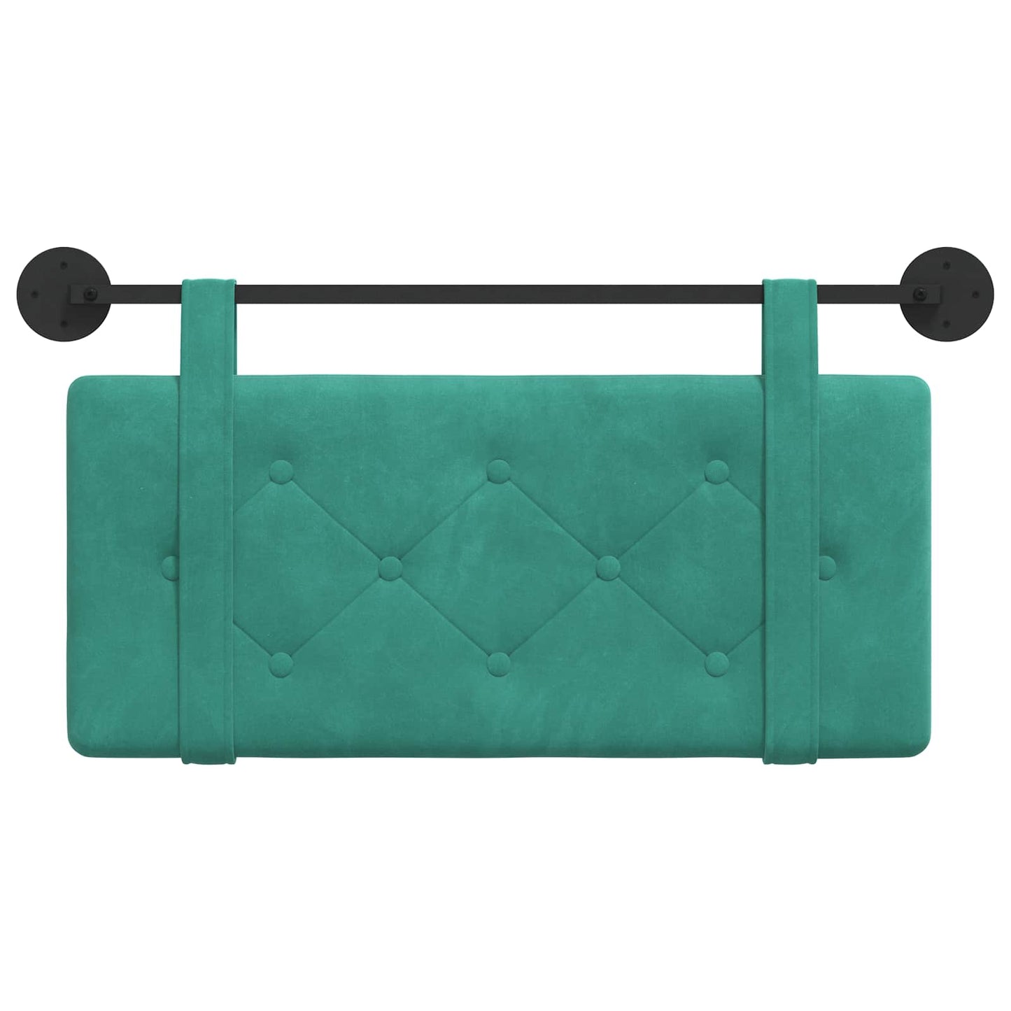 Testata appesa Turchese 100 x 55 x 5 cm Velluto