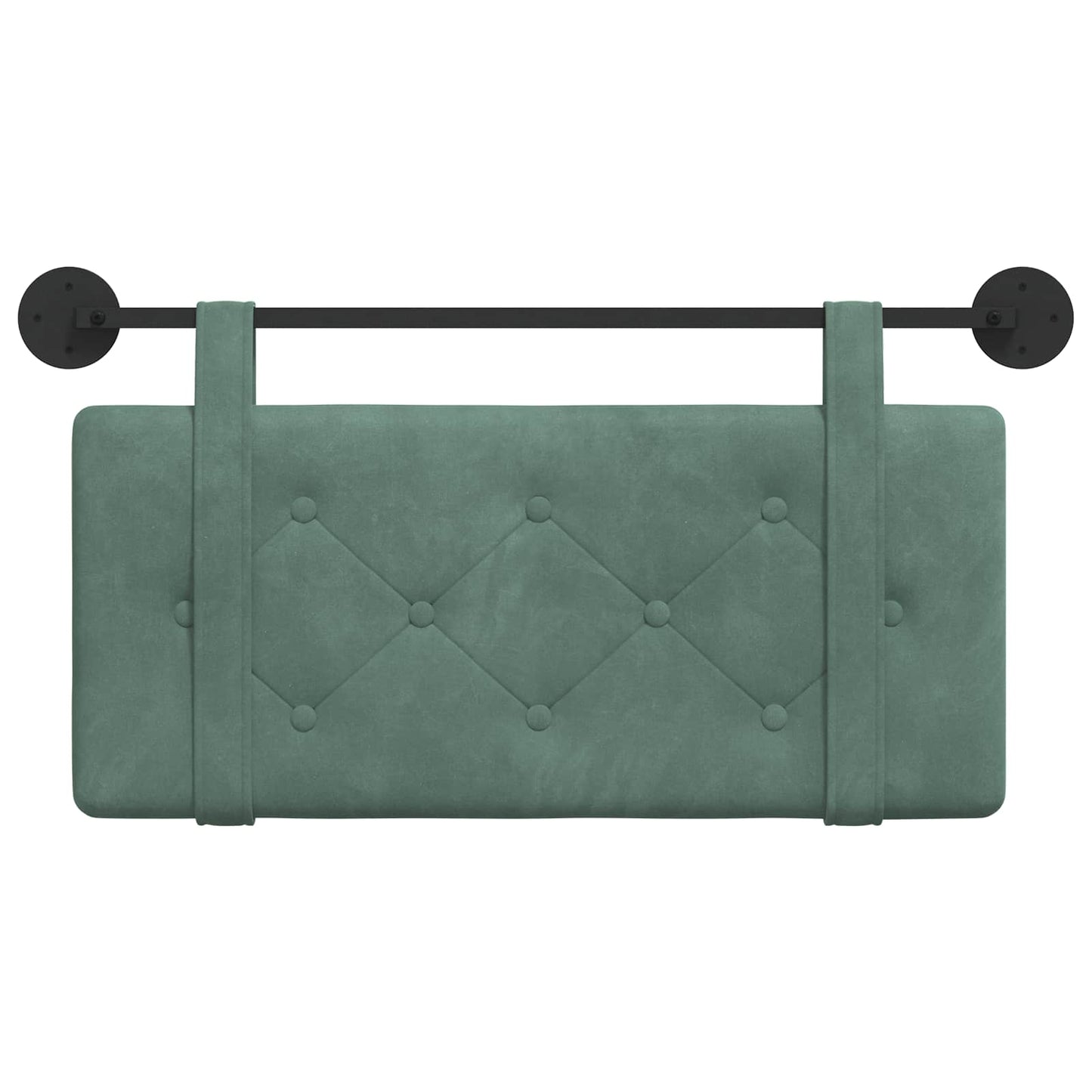 Testata appesa Verde Mare 100 x 55 x 5 cm Velluto