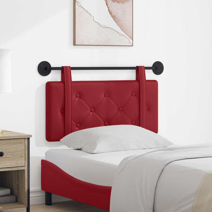 Testata appesa Rosso Vino 90 cm Pelle Sintetica