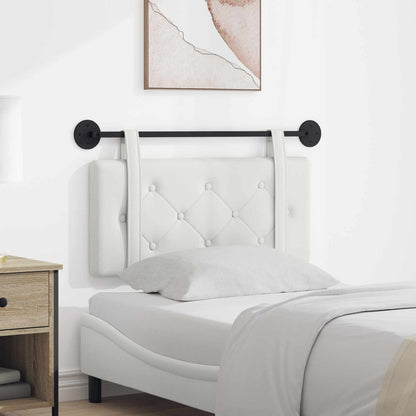 Testata appesa Montaggio a parete Bianco 90 cm Pelle Sintetica