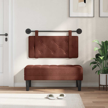 Testata appesa Marrone Lucido 90 cm PU Antico