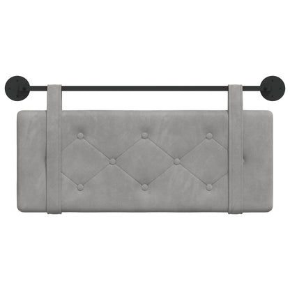 Testata appesa Grigio chiaro 110 x 55 x 5 cm Velluto