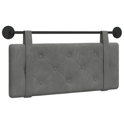 Testata appesa Grigio scuro 110 x 55 x 5 cm Velluto
