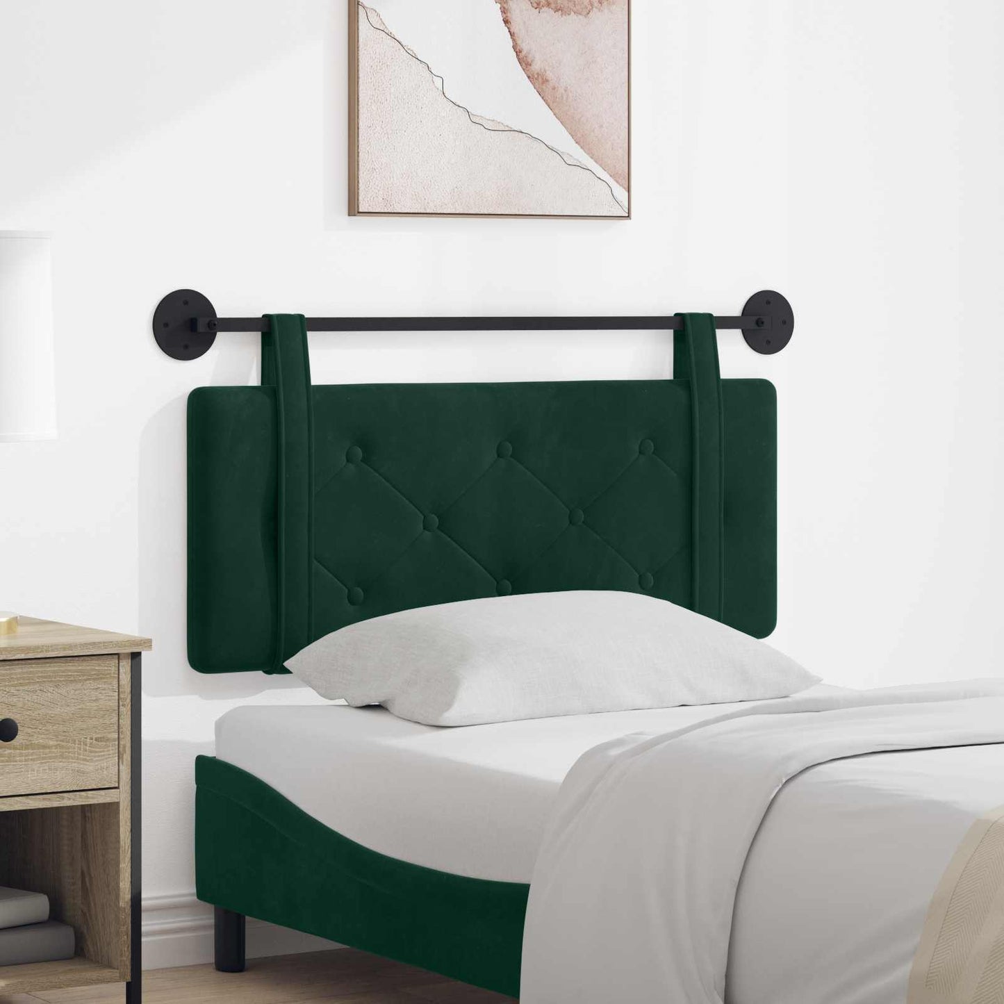 Testata appesa Verde Scuro 110 x 55 x 5 cm Velluto