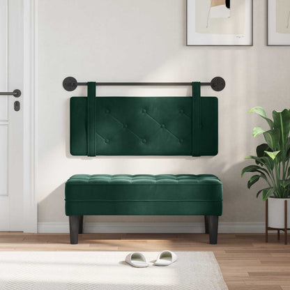 Testata appesa Verde Scuro 110 x 55 x 5 cm Velluto