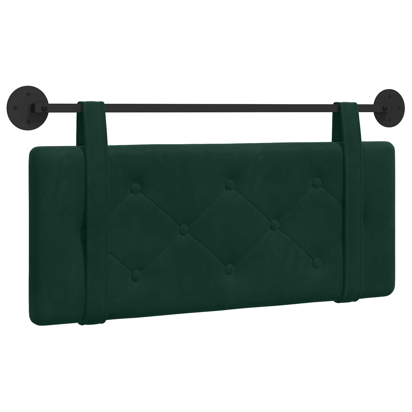 Testata appesa Verde Scuro 110 x 55 x 5 cm Velluto