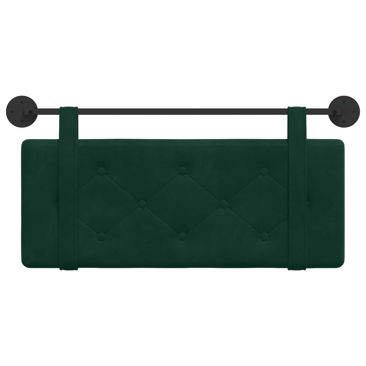 Testata appesa Verde Scuro 110 x 55 x 5 cm Velluto