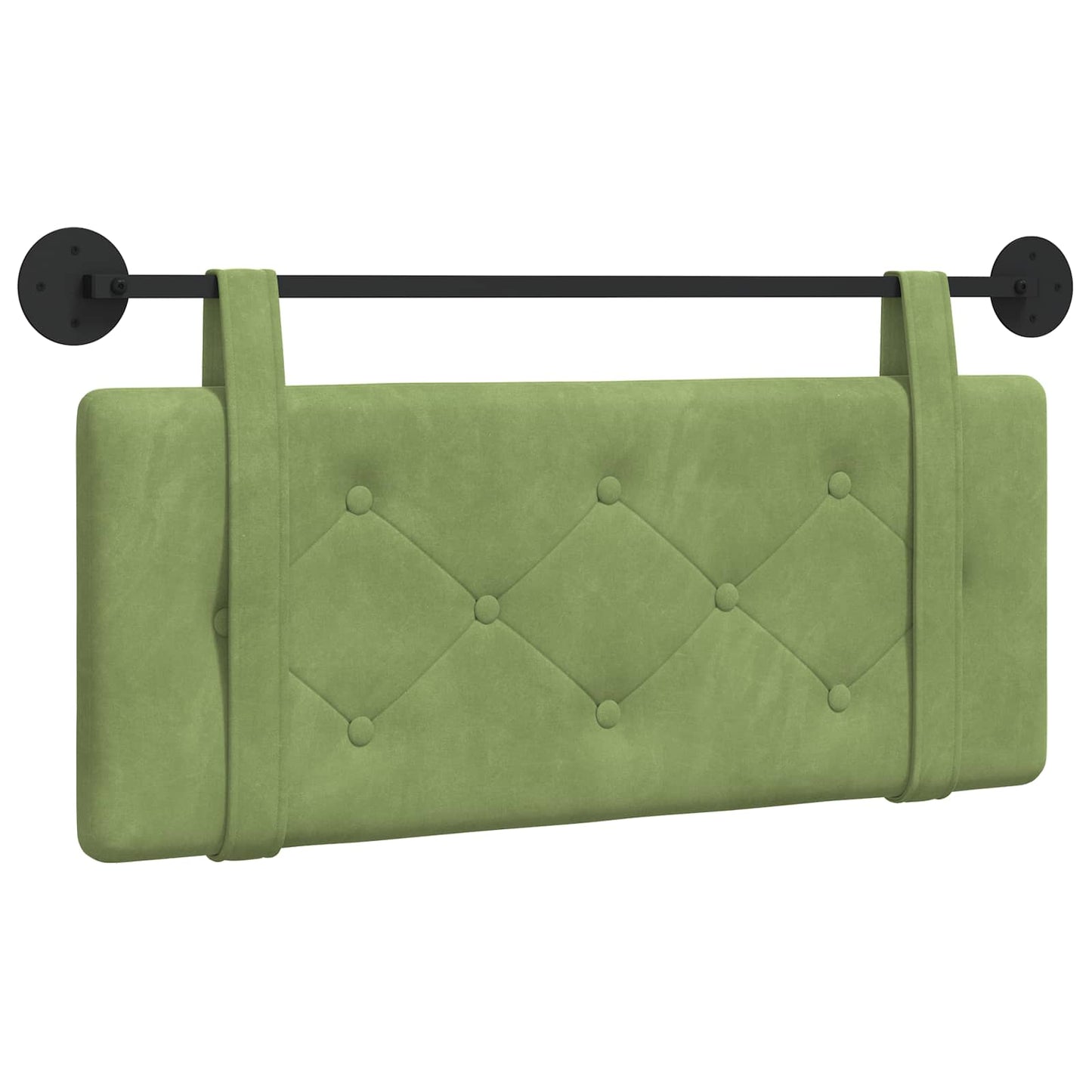 Testata appesa Verde chiaro 110 x 55 x 5 cm Velluto