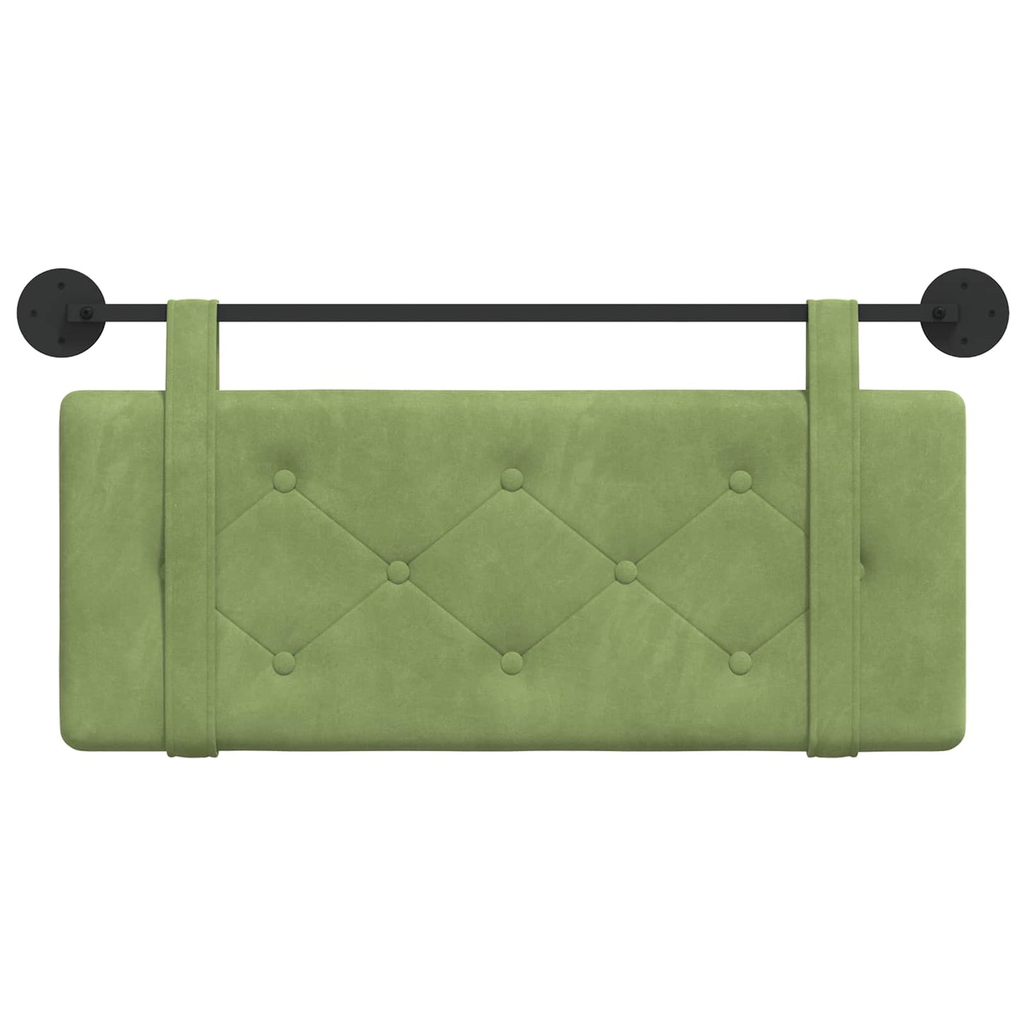 Testata appesa Verde chiaro 110 x 55 x 5 cm Velluto