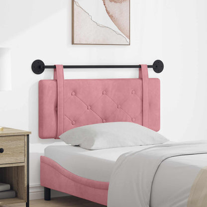 Testata appesa Montaggio a parete Rosa 110 x 55 x 5 cm Velluto