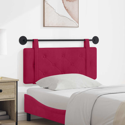Testata appesa Rosso Vino 110 x 55 x 5 cm Velluto