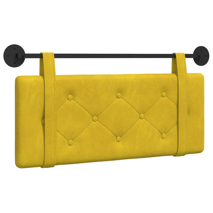 Testata appesa Giallo 110 x 55 x 5 cm Velluto