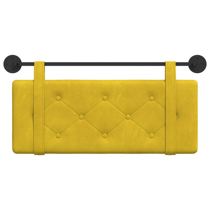 Testata appesa Giallo 110 x 55 x 5 cm Velluto