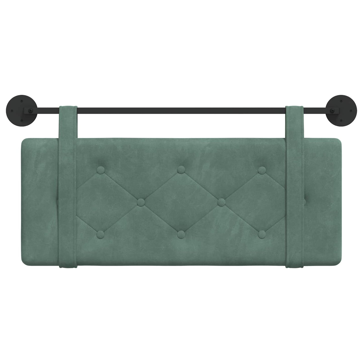 Testata appesa Verde Mare 110 x 55 x 5 cm Velluto