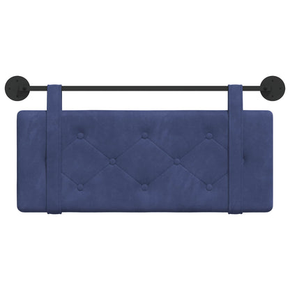 Testata appesa Blu Polizia 110 x 55 x 5 cm Velluto