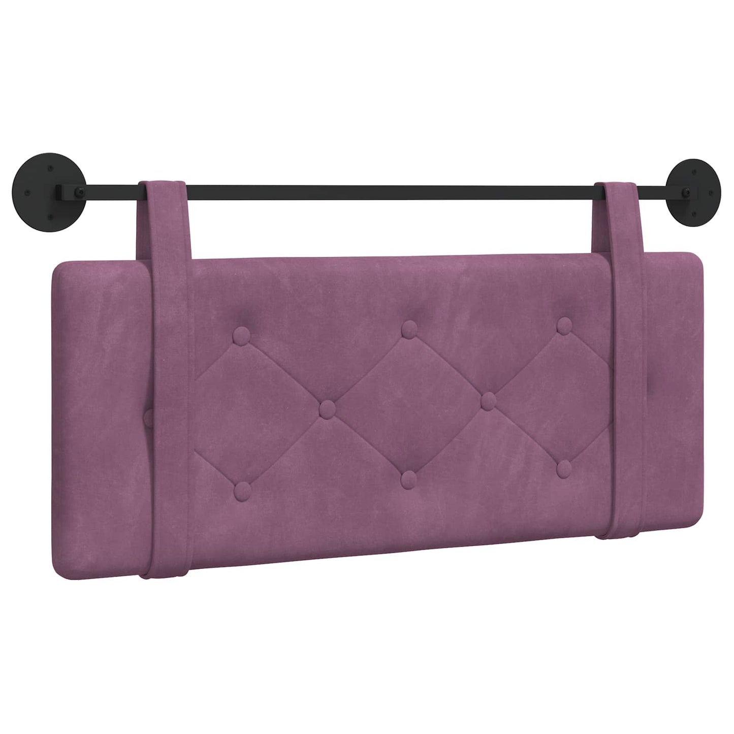 Testata appesa Montaggio a parete Viola 110 x 55 x 5 cm Velluto