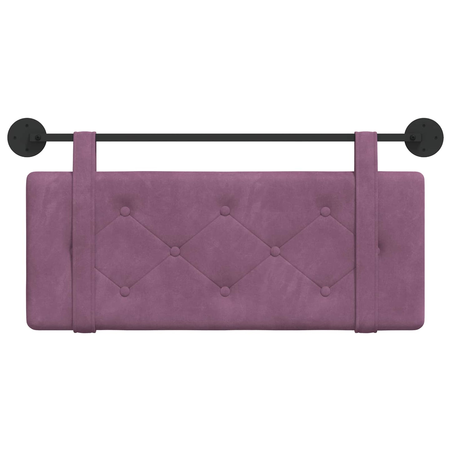 Testata appesa Montaggio a parete Viola 110 x 55 x 5 cm Velluto
