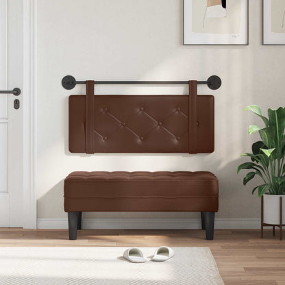 Testata appesa Marrone 100 cm Pelle Sintetica
