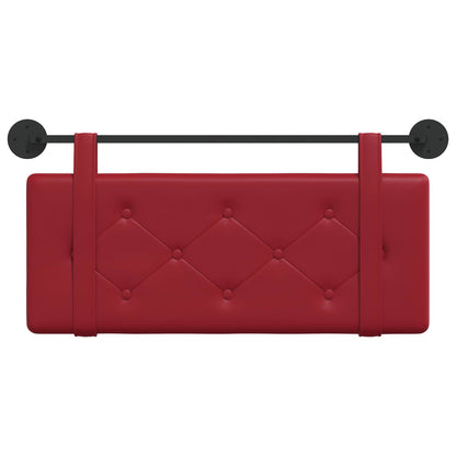 Testata appesa Rosso Vino 100 cm Pelle Sintetica