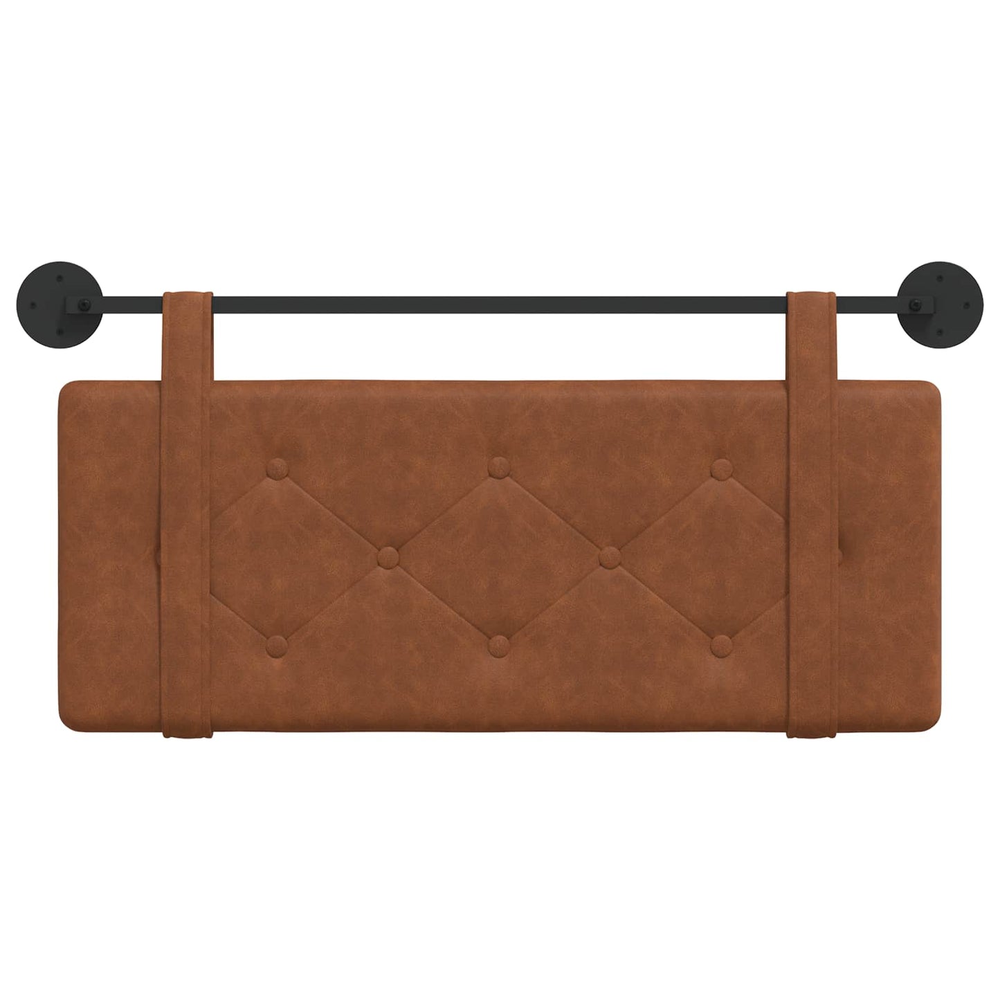 Testata appesa Montaggio a parete Marrone 100 cm PU Antico