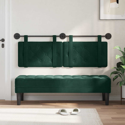 Testata appesa Verde Scuro 130 x 55 x 5 cm Velluto