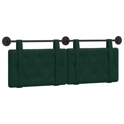 Testata appesa Verde Scuro 130 x 55 x 5 cm Velluto