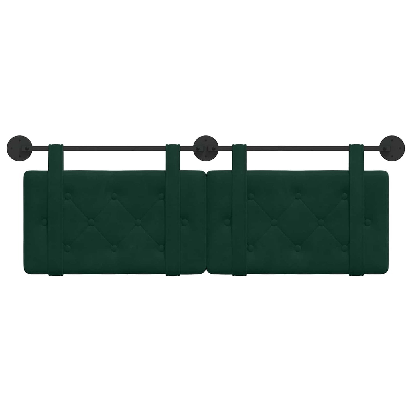 Testata appesa Verde Scuro 130 x 55 x 5 cm Velluto