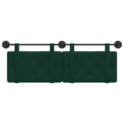 Testata appesa Verde Scuro 130 x 55 x 5 cm Velluto