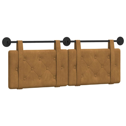 Testata appesa Marrone 130 x 55 x 5 cm Velluto