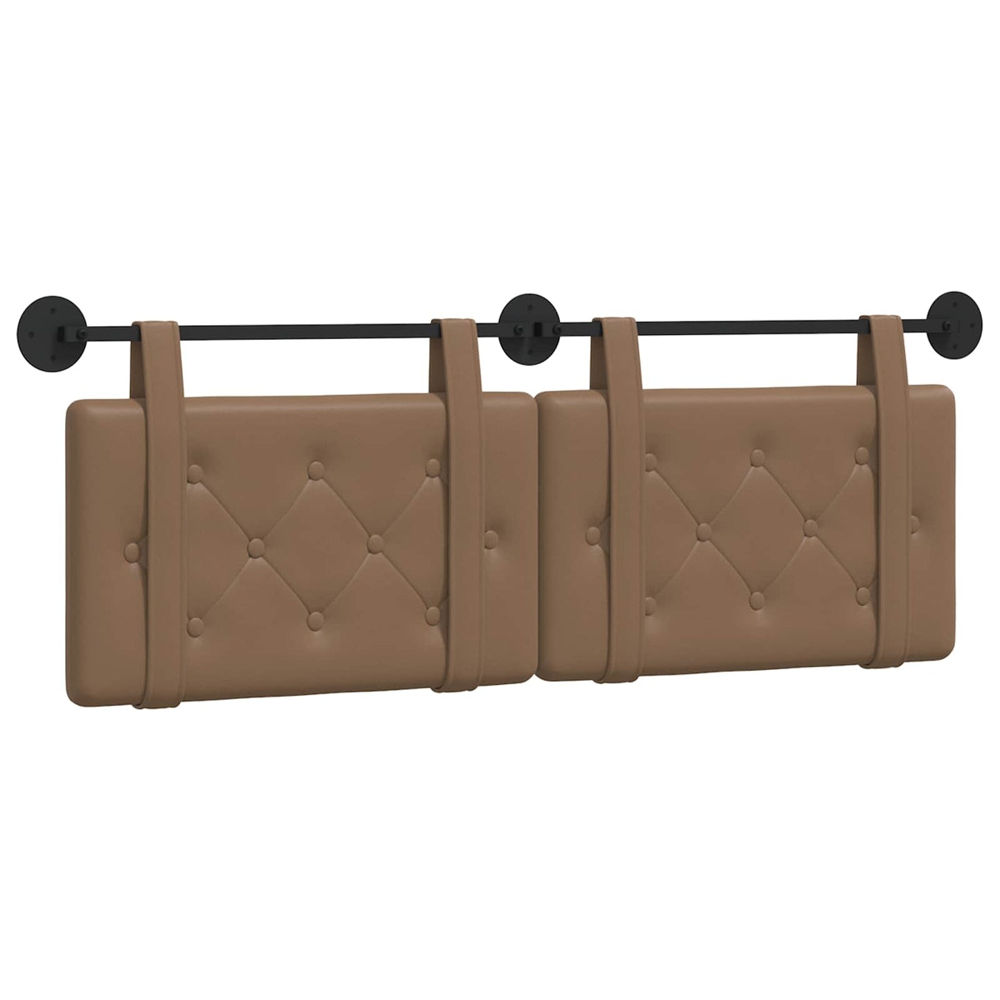 Testata appesa Cappuccino 130 x 55 x 5 cm Pelle Sintetica