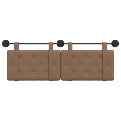 Testata appesa Cappuccino 130 x 55 x 5 cm Pelle Sintetica