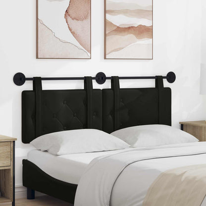 Testata appesa Nero 130 x 55 x 5 cm Pelle Sintetica