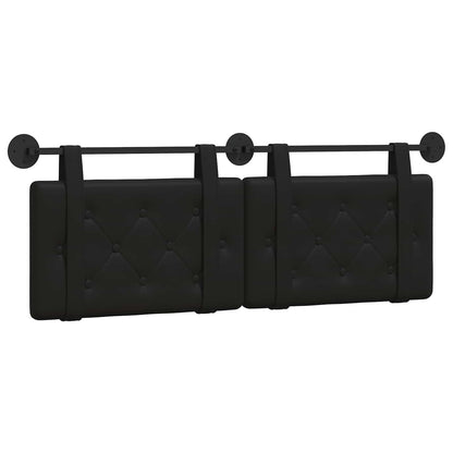 Testata appesa Nero 130 x 55 x 5 cm Pelle Sintetica