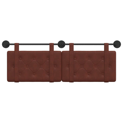 Testata appesa Marrone Lucido 130 x 55 x 5 cm PU Antico