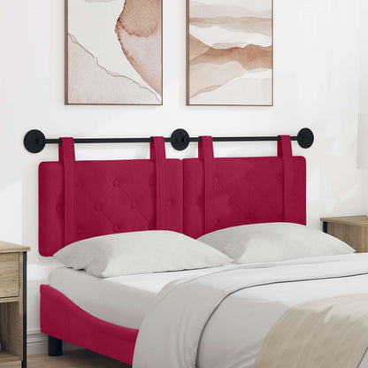 Testata appesa Rosso Vino 150 x 55 x 5 cm Velluto