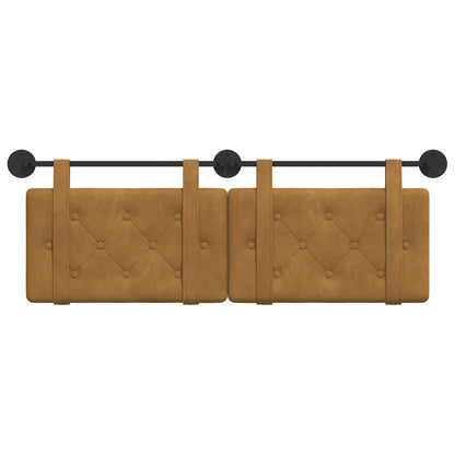 Testata appesa Marrone 150 x 55 x 5 cm Velluto