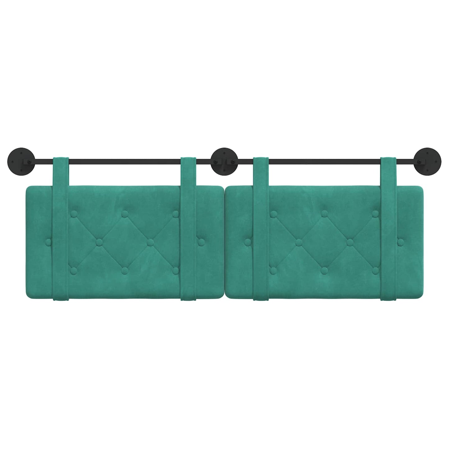 Testata appesa Turchese 150 x 55 x 5 cm Velluto