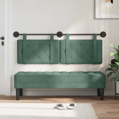 Testata appesa Verde Mare 150 x 55 x 5 cm Velluto