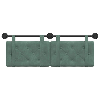 Testata appesa Verde Mare 150 x 55 x 5 cm Velluto