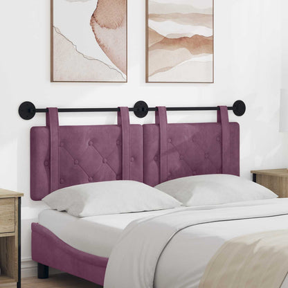 Testata appesa Montaggio a parete Viola 150 x 55 x 5 cm Velluto