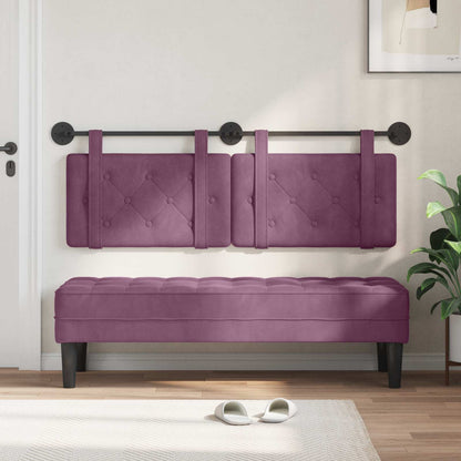 Testata appesa Montaggio a parete Viola 150 x 55 x 5 cm Velluto