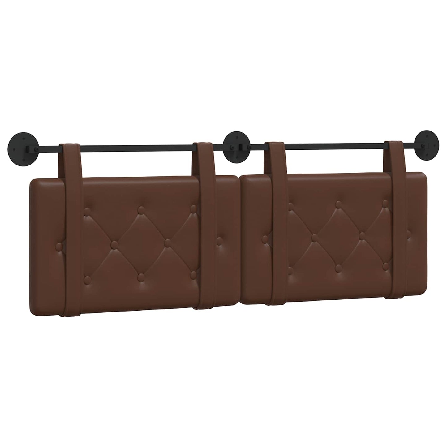Testata appesa Marrone 150 x 55 x 5 cm Pelle Sintetica